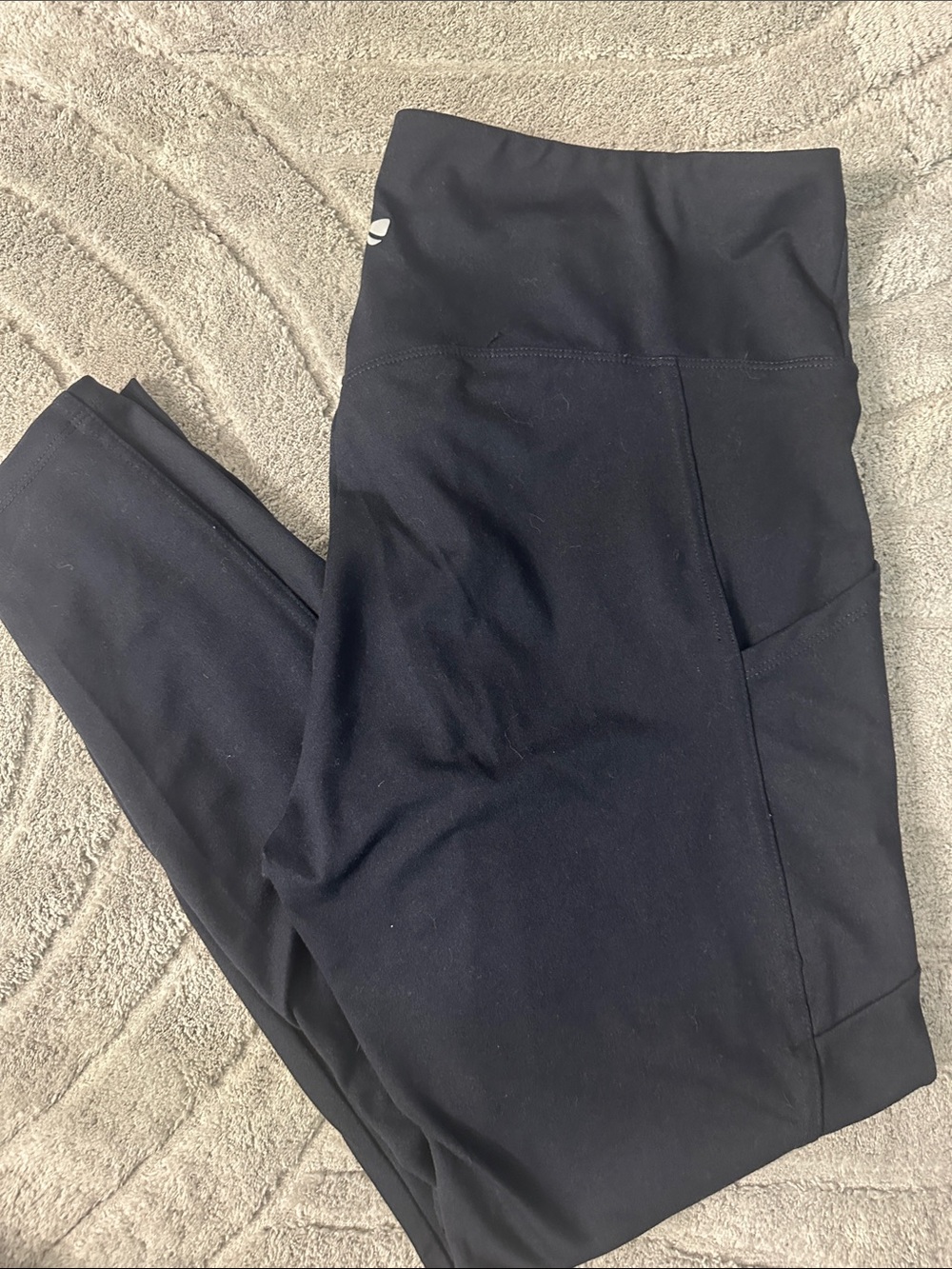 Marika Dark Navy Leggings with Side Pockets